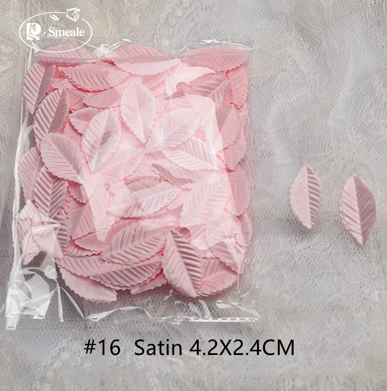 Materiali per abiti da sposa con fiori 3D, filati di jeans pirografici rosa, materiali per copricapo, fai da te, fatti a mano, RS1202, 200 pezzi