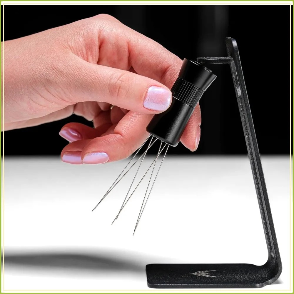 

Espresso WDT Tool Magnetic Needle Coffee Distribution Tool 0.4mm & 0.25mm Needles Premium Espresso Accessories (Model B)
