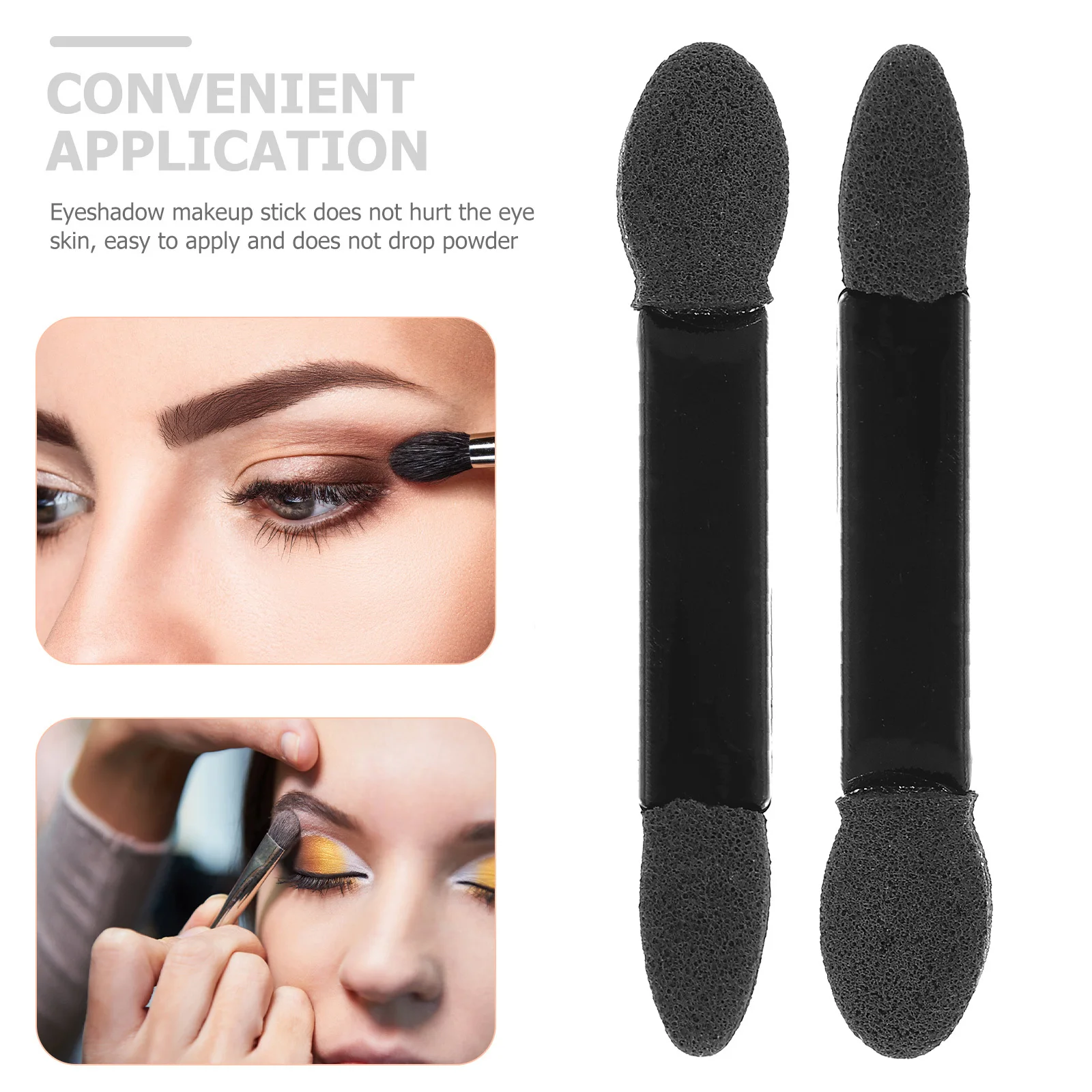 50Pcs Eye Shadow Applicator Kit Exquisite Detail Makeup Brushes for Women Lightweight Portable Travel Home Use