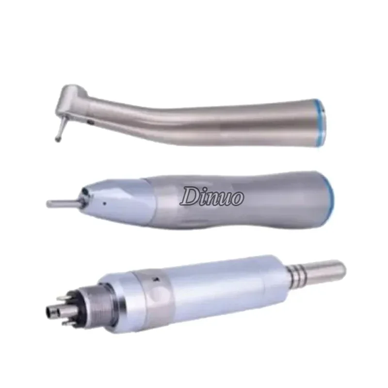 den tal factory handpiece Straight And Contra Angle 6 Hole 1:1 Low Speed Fiber Optic den tal Inner Channel Handpiece Set