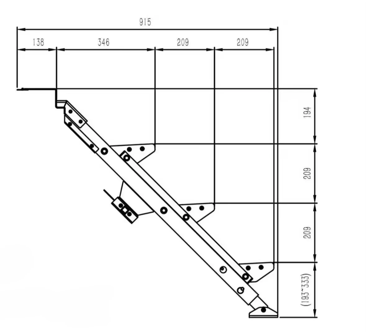 3-Step RV Folding Entry Steps, Foldable Camper Trailer Step Ladder, Aluminum Non-slip RV Access Stairs