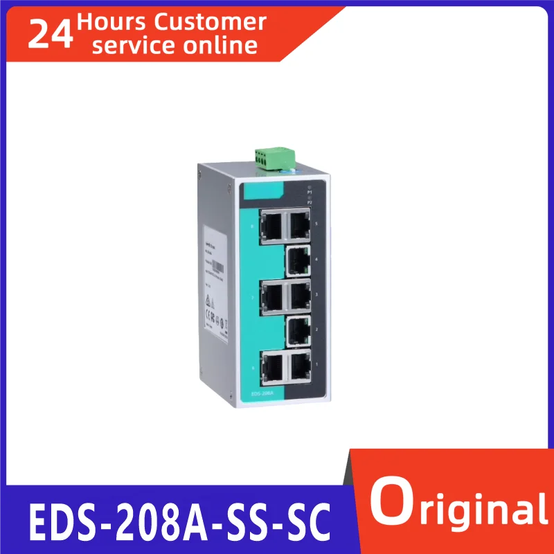 

Brand new original 2-photon 6-electric 8-port 100Mbps switch EDS-208A-SS-SC