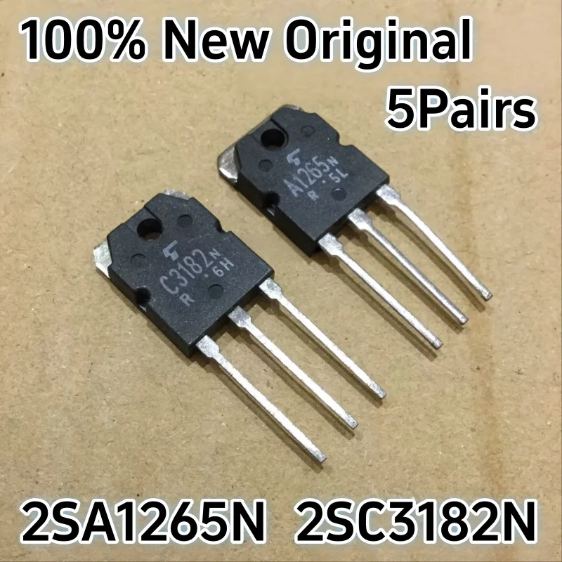 5 пар 2SA1265N 2SC3182N A1265N C3182N Оригинальные, абсолютно новые, подлинные 2SA1265 2SC3182 A1265 C3182