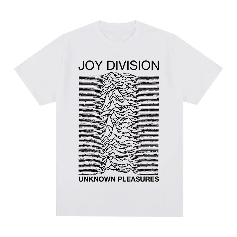 Joy Division Creative Line Print Summer High Quality 100% Cotton Casual Comfortable Men's T-Shirt Trendy Street Men's Clothing