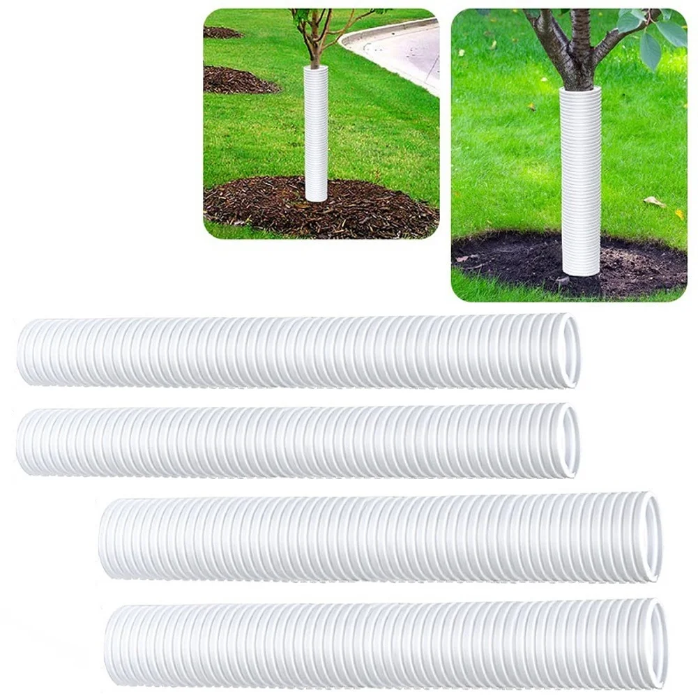 2/4/6pcs Tree Guards Hard PP Tree Trunk Protection Tree Bark Protection Tubes Garden Plant Care Accessories
