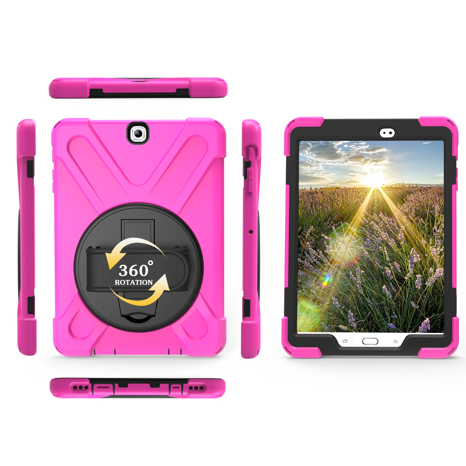 Odporny na wstrząsy pokrowiec do Samsung Galaxy Tab A A6 10.1 P580 P585 SM-P580 SM-P585 Tablet pokrywa pancerz Tablet Heavy Duty Defender Funda