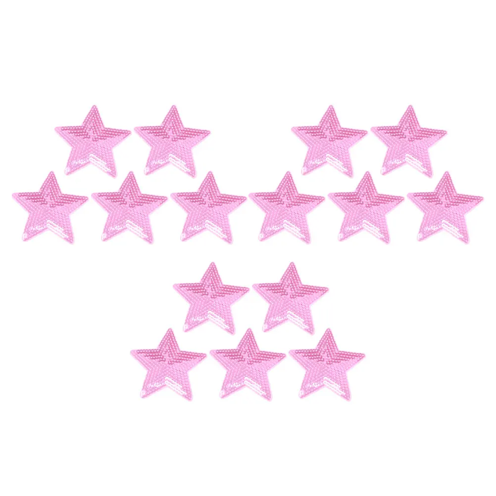

15Pcs Sequin Star Embroidered Patches Iron on for Clothing Bags Jackets Jeans Hats DIY Sewing Decoration Iron on Sequin Patches