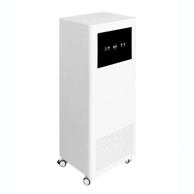 

Custom Odors Smoke Removing macshine Activated Carbon Photocatalyst Air Purifier with HEPA Filter for Home Hospital School