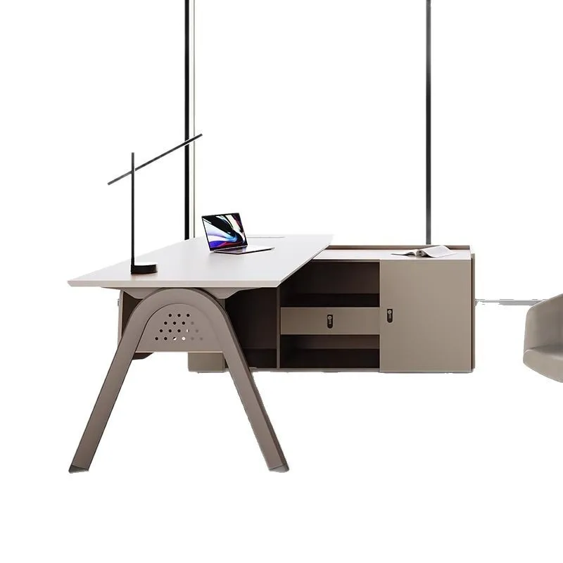 LH simple modern office desk and chair combination commercial furniture supervisor manager desk