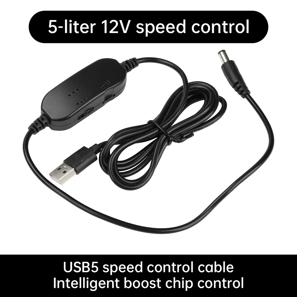 DC-DC 5V12V USB PWM  Step-Down-Up Speed Controller Switch Cable Adjust Speed Wires For Fan Manicure Tool Accessories