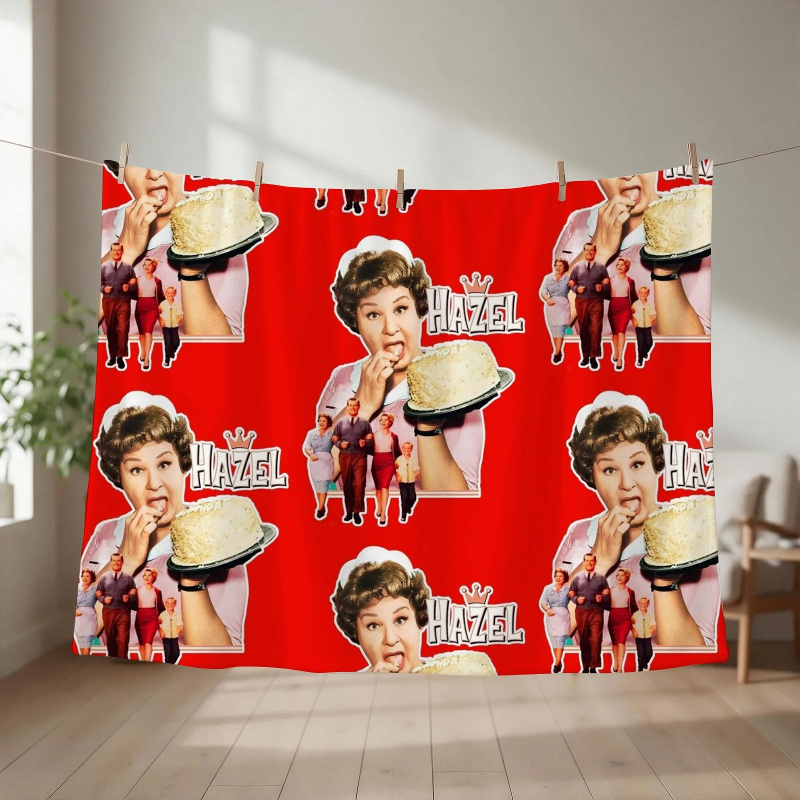 Gee Mr. B!Rare Retro Hazel OG Cast Tribute Throw Blanket blankets and throws Thin For Baby Decorative Throw Blankets