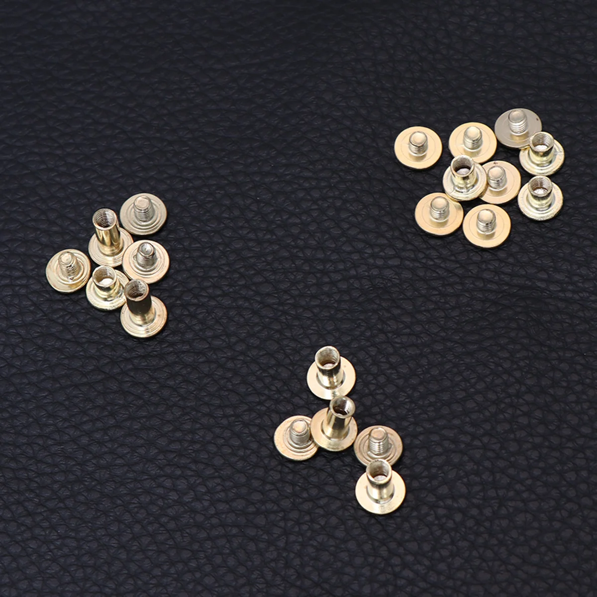 

45Sets Snap Rivet Copper-Plated Screw Carbon Steel DIY Account Book Picture Recipes Nail M5 6 10 12mm Golden