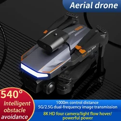 P18 Drone 8K GPS HD Triple Camera Optical Flow Positioning Obstacle Avoidance HD Photography Foldable Quadcopter Drone Toys