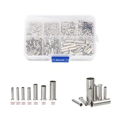 600Pcs Uninsulated Copper Terminal Bootlace Ferrules Cord End Electrical Cable Crimp Terminalsinals