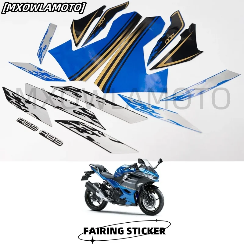 Motorcycle Whole Car Fairing Sticker Decals Kit For 2021 NINJA400 ABS New Stickers  NINJA400 NINJA 400