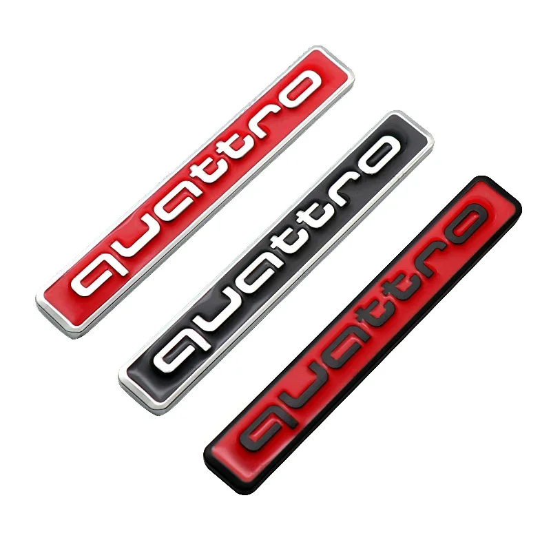 Car Rear Trunk Sticker for Audi Quattro Emblem S4 B5 A4 B6 A3 A5 A7 A6L Q3 Q5 Q7 S3 S5 RS3 RS5 RS6 R8 TT B8 8P 8V C7 Accessories