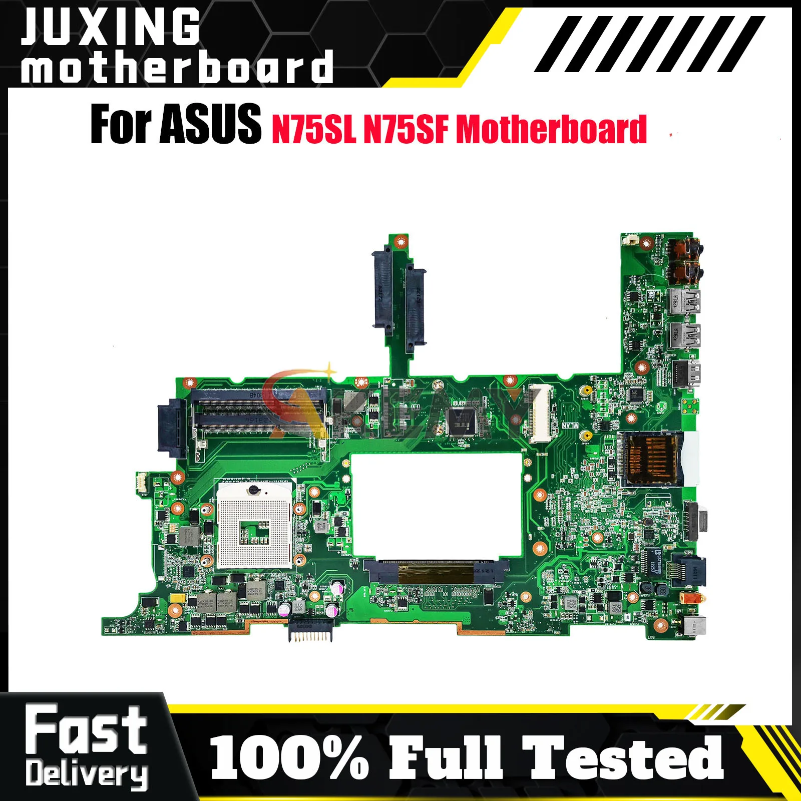 

N75SF Laptop Motherboard For ASUS Vivobook N75SL N75SF N75S Notebook Mainboard This item is in stock 100% tests OK fast shipping