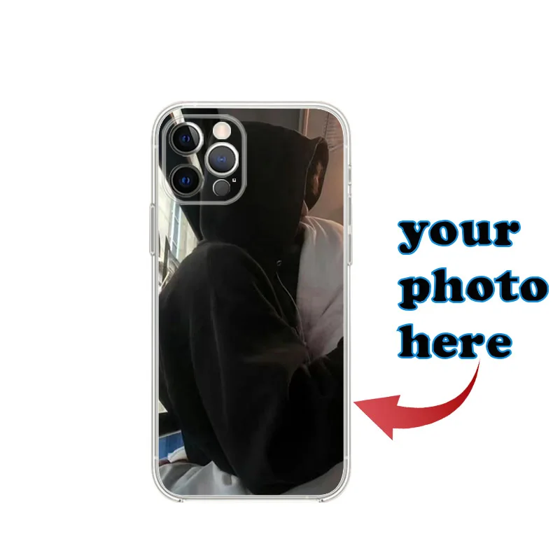 آيفون 16 15 14 13 12 11 Pro Xs Max 16e XR 7 8 6 6s Plus SE 2020 2022 حافظة صور مخصصة للعشاق غطاء ناعم شخصي