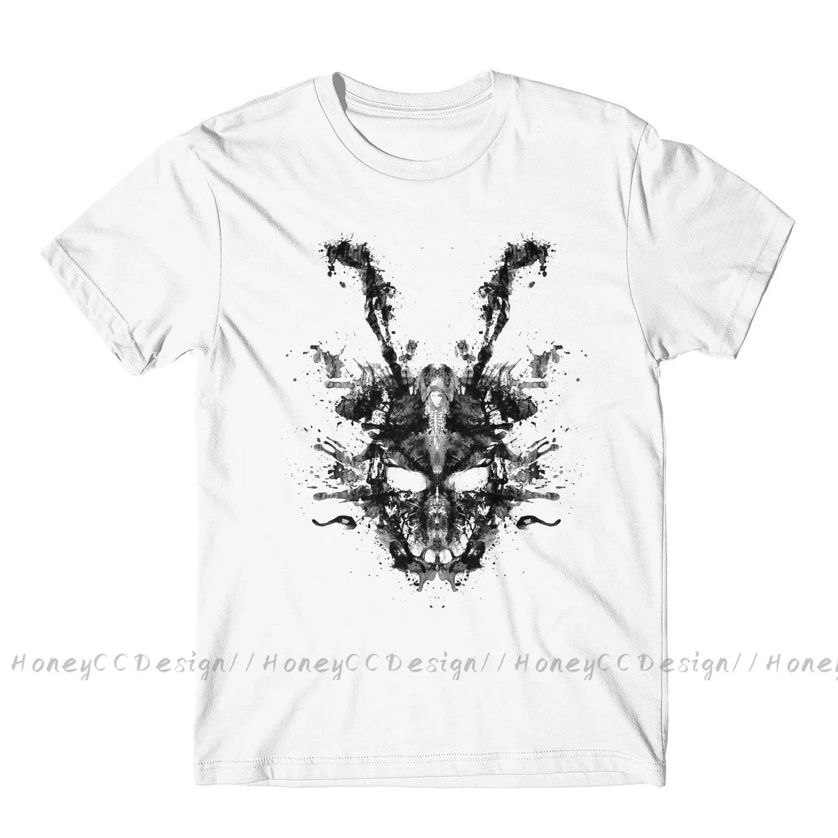 Donnie Darko T-Shirt Men Top Quality 100% Cotton Short Imaginary Inkblot Summer Sleeve asual Shirt Loose Tees