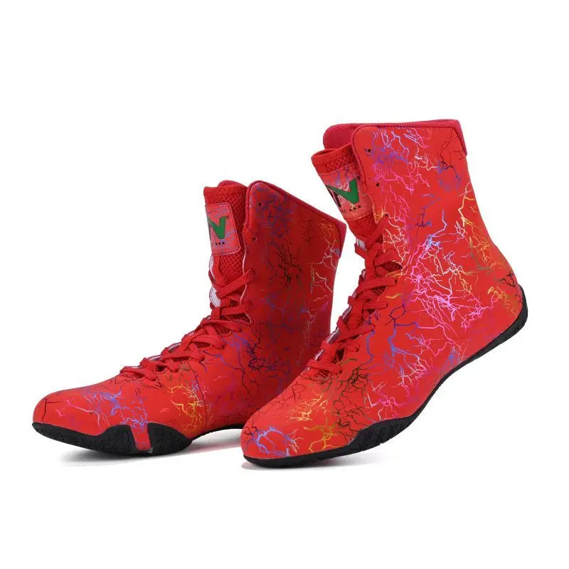 

Professional Wrestling Shoes Men Non-Slip Boxing Sneakers for Men Hard-Wearing Boxing Fighting Boots High Top Gym Training Shoe