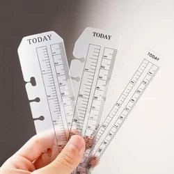 Bookmark Ruler for Ring Notebook 6 hole A5 Personal Elastic Drawing Tool Soft Plastic Partition For Planner Organizer Sketchbook