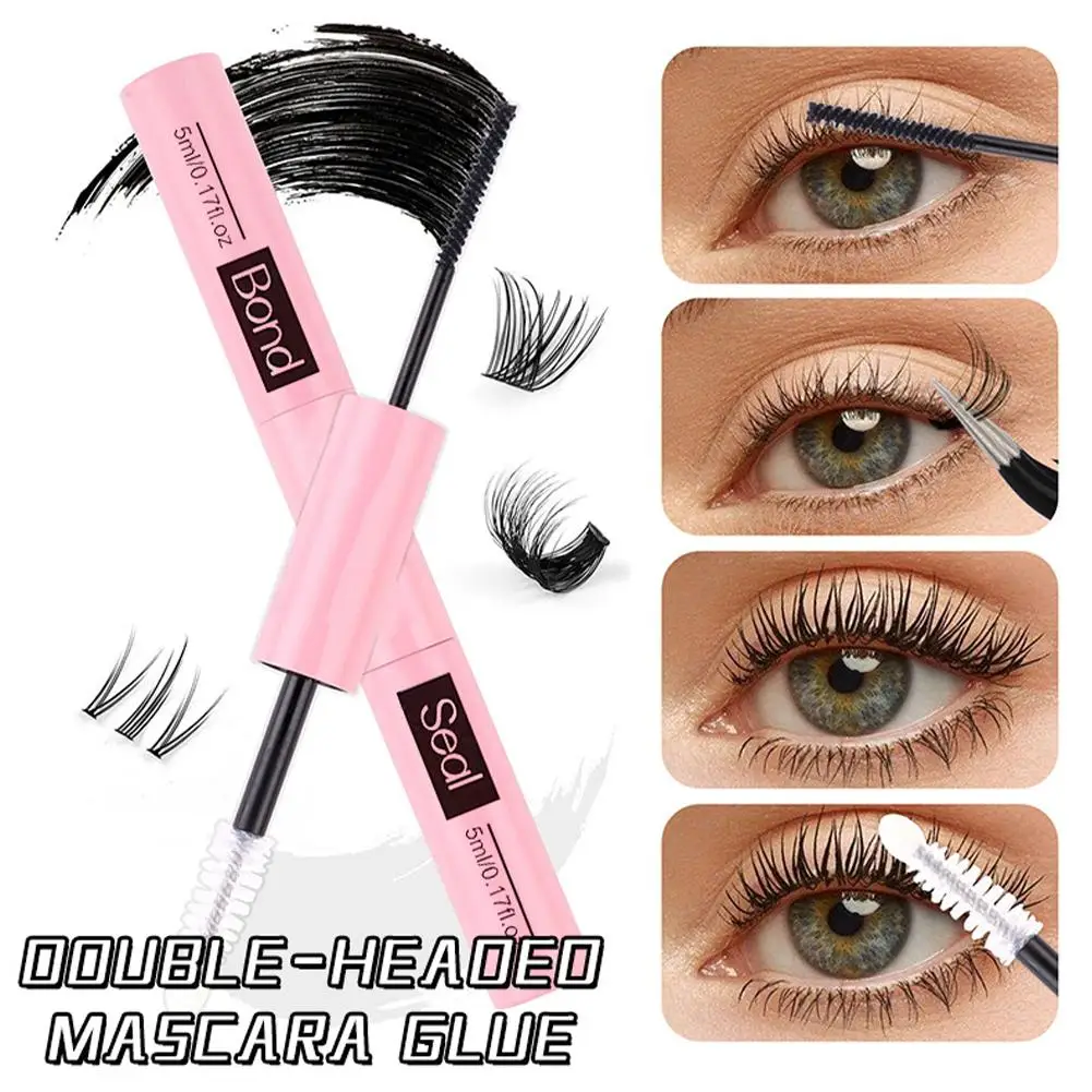 Wimpernbindung und Dichtung für Wimperncluster, langlebig, stark, fester Wimpernkleber, Wimpernkleber-Entferner, Pinzetten-Set, Wimpernverlängerungswerkzeug