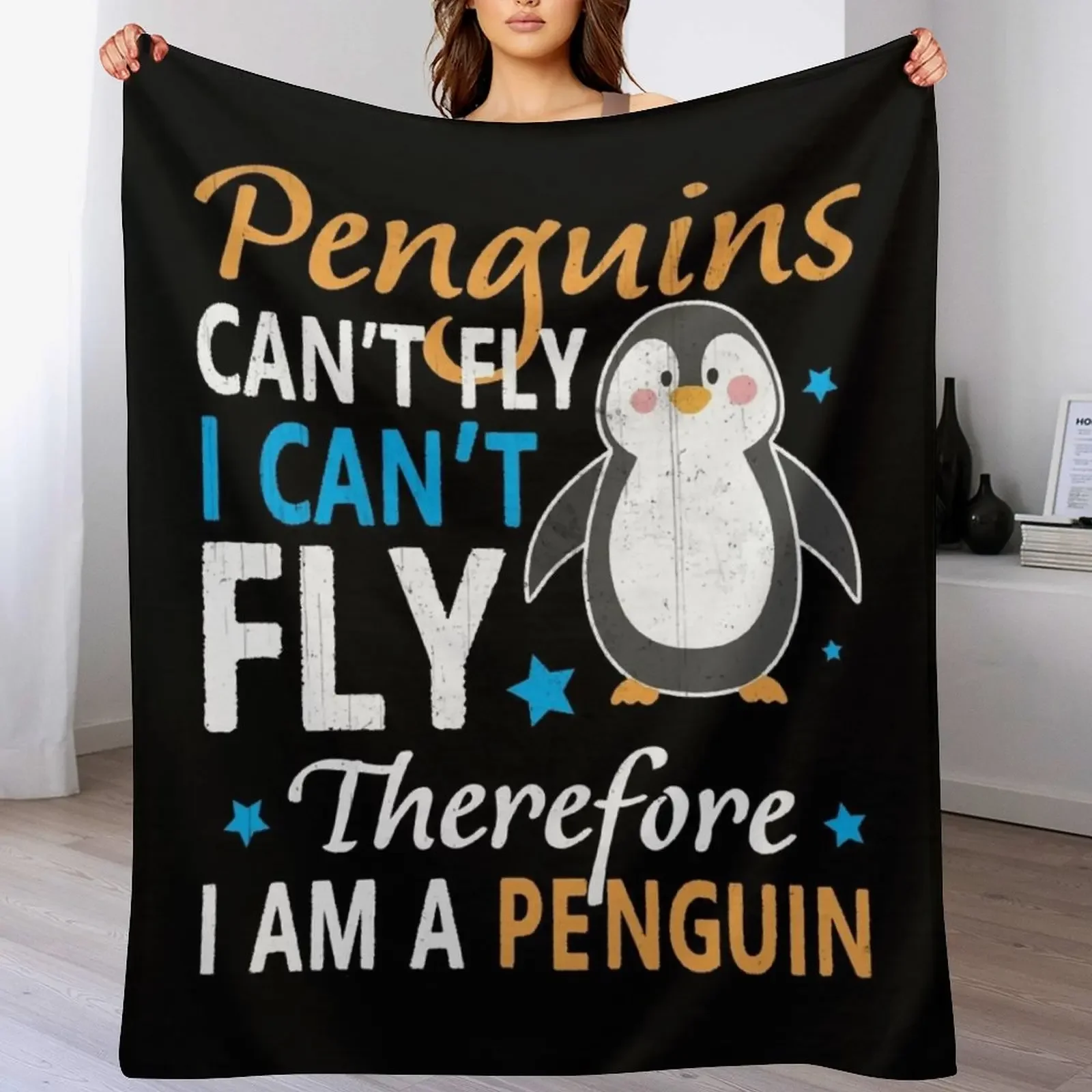 

Penguin Zoo Gift Throw Blanket Luxury Thicken Decorative Sofas Soft Plaid Cute Plaid Blankets