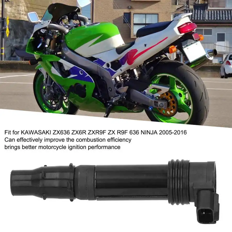 4Pcs Motorcycle Ignition Coil Stick F6T570 Fit Ignition Coil for KAWASAKI ZX636 ZX6R ZXR9F ZX R9F 636 2005-2016