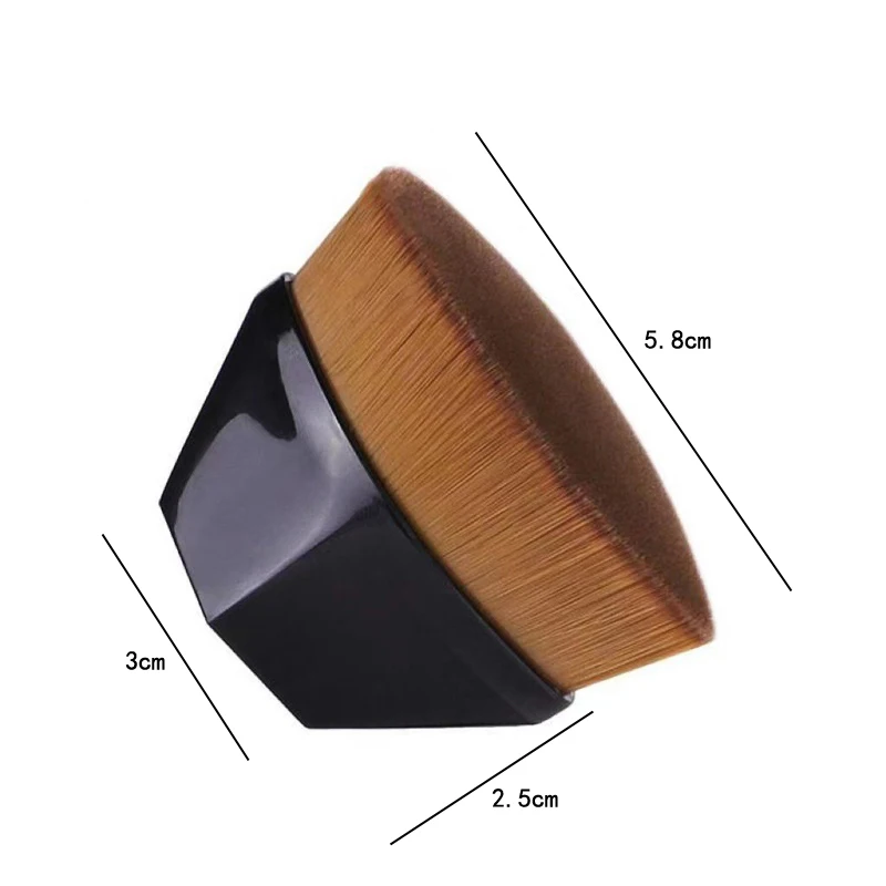 Karsyngirl 1Pcs pennello per trucco magico grande pennello per fard per viso in polvere di bellezza pennello per fondotinta professionale portatile