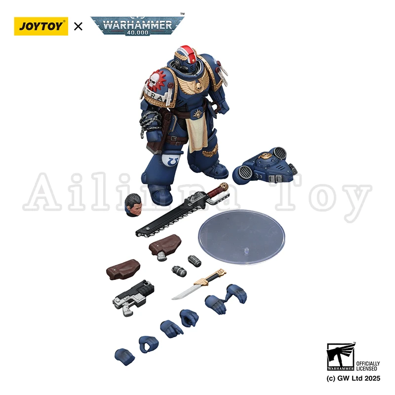 JOYTOY 1/18 Action Figure 40K Ultramarines Titus with Laurels of Victory Re-issue Version Anime Toy view 5