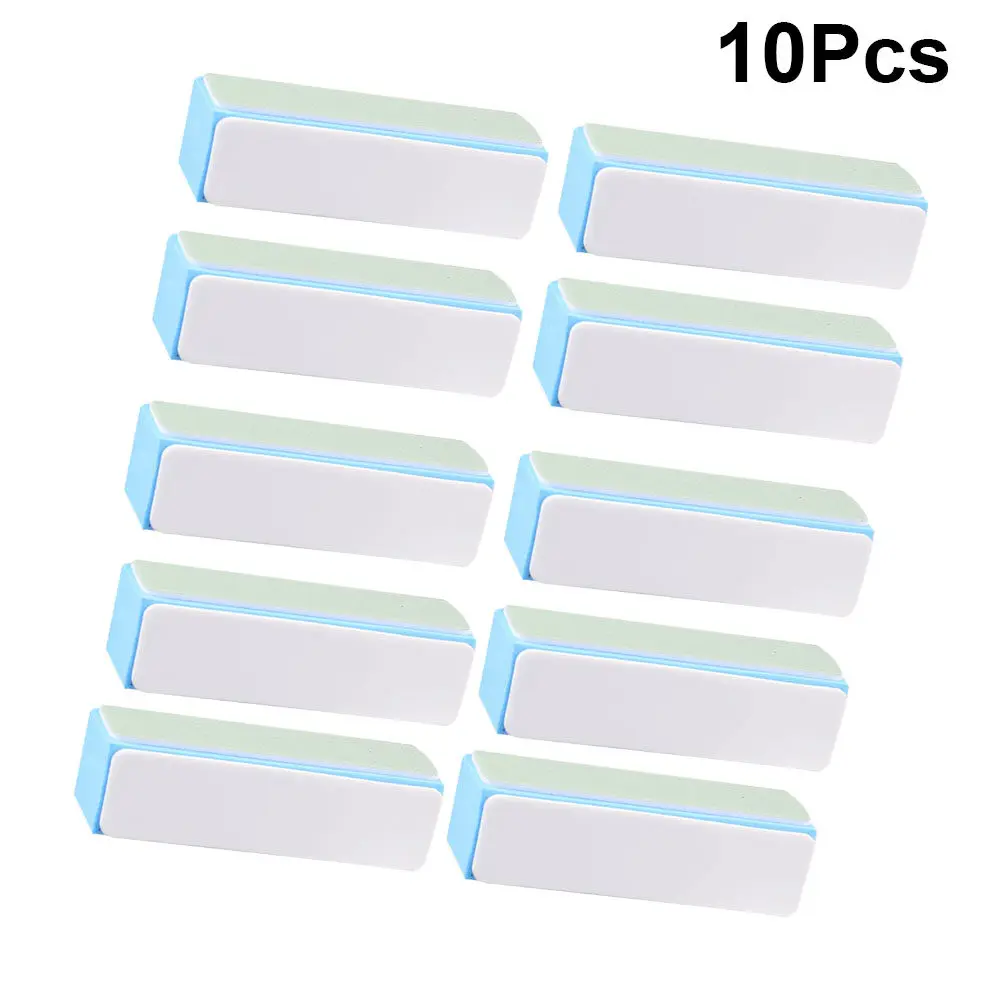 

10Pcs Polishing Block Nail Buffer File 4-Sided Artwork Wood Metal Grinding Tool for Natural False Nails DIY Manicure Kit