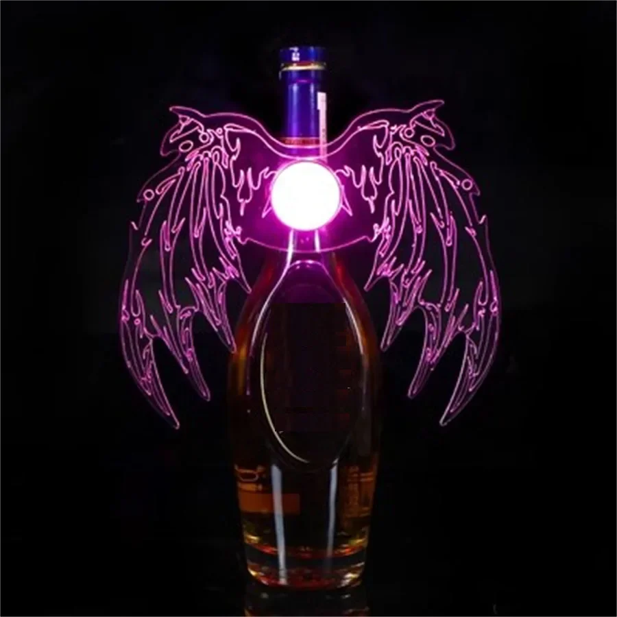 

Bar LED Strobe Baton Acrylic Butterfly Angel Wings Champagne Bottle Service Sparklers Light Champagne Bottle Glorifier