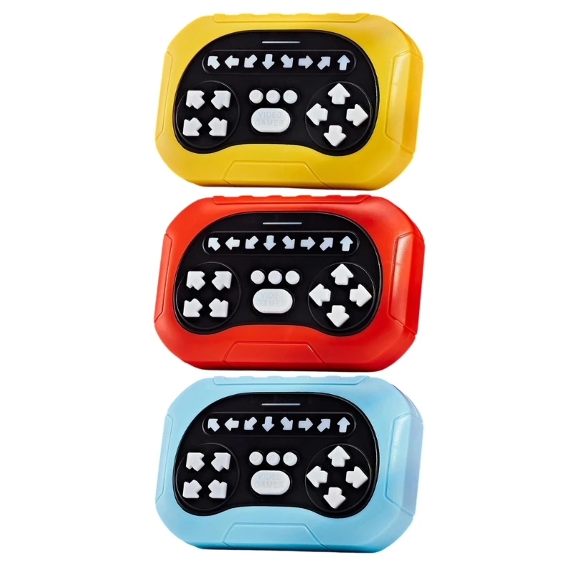 CORB Handheld Game Console Reaction Music Rhythm Toy for Kids, Portable Button Play with Direction Pad Controls for Home Travel