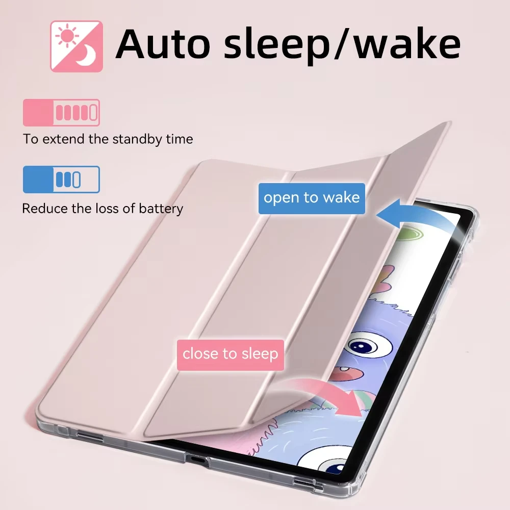 Magnetic Smart Case for Samsung Tab S6 Lite 10.4 S10 FE 2025 S9 10.9 S10 Plus S8 S7 FE 12.4 A9 8.7 A8 Cover New