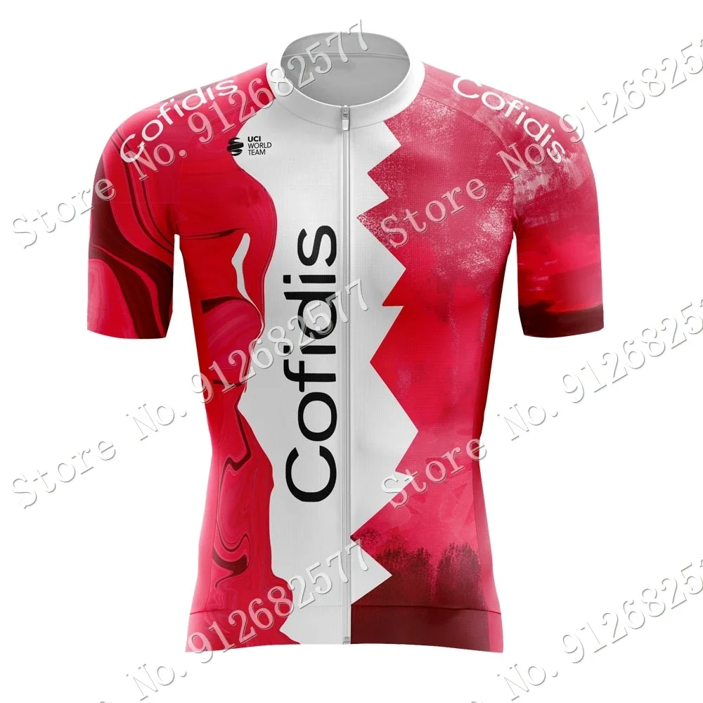 Red Cofidis Team 2024 Cycling Jersey Set Mens Spanish Clothing Race Bike Suit Bib Bicycle Shorts MTB Maillot Culotte