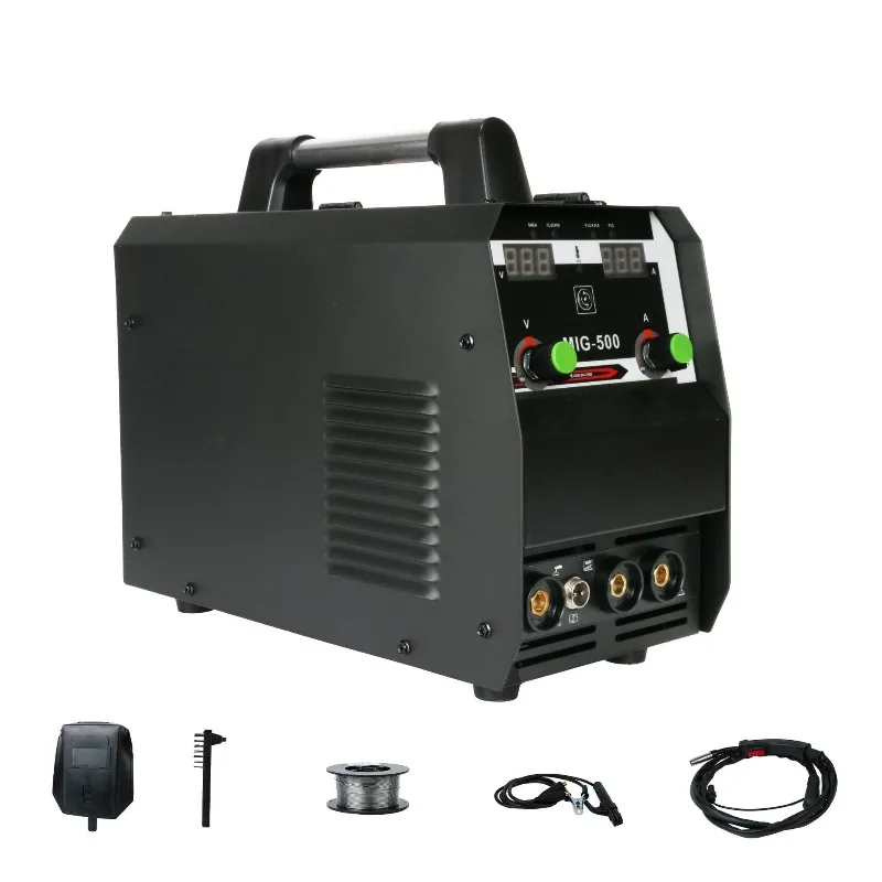 Compact Multifunctional Gasless MIG Welder MIG-550, 120A 220V Inverter Welding Machine Support 5KG Welding Wire Spool