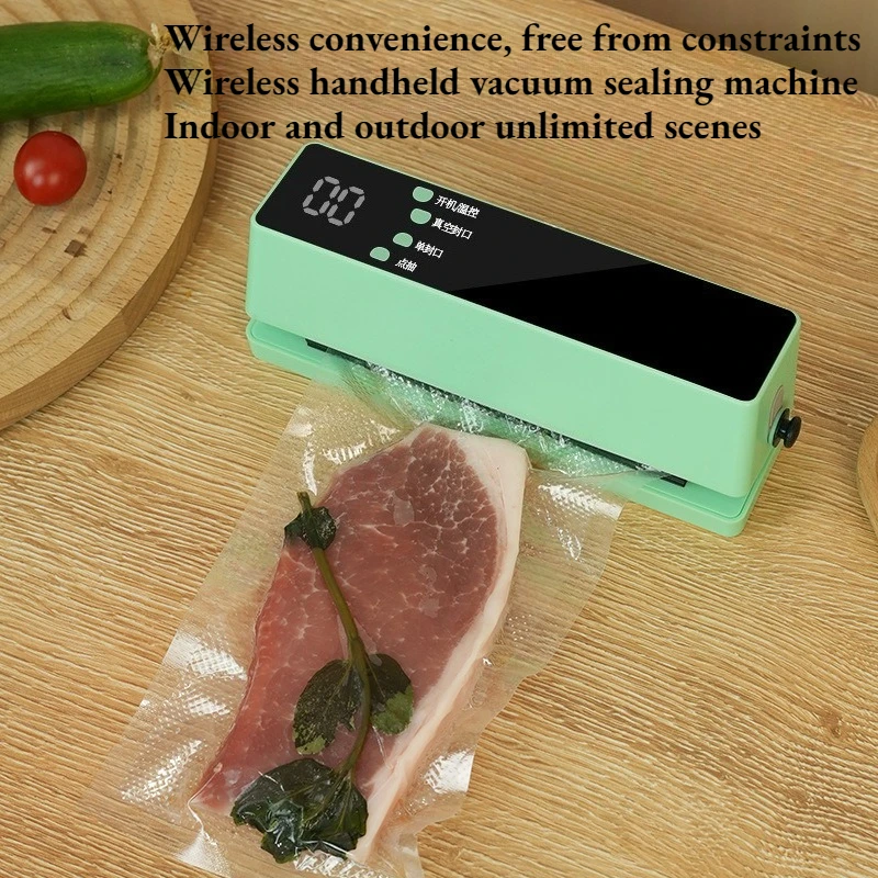 2026 Compact Wireless Vacuum Packing Machine Rechargeable Auto Sealer For Home & Commercial Food Storage
