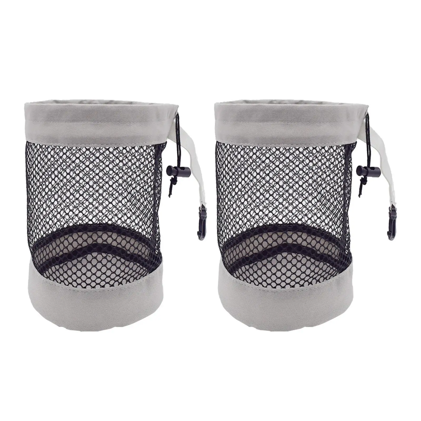 

2Pcs Golf Ball Bag Drawstring Closure Net Bag Pouch Holder for Toys Camping Gym Beach Outdoor