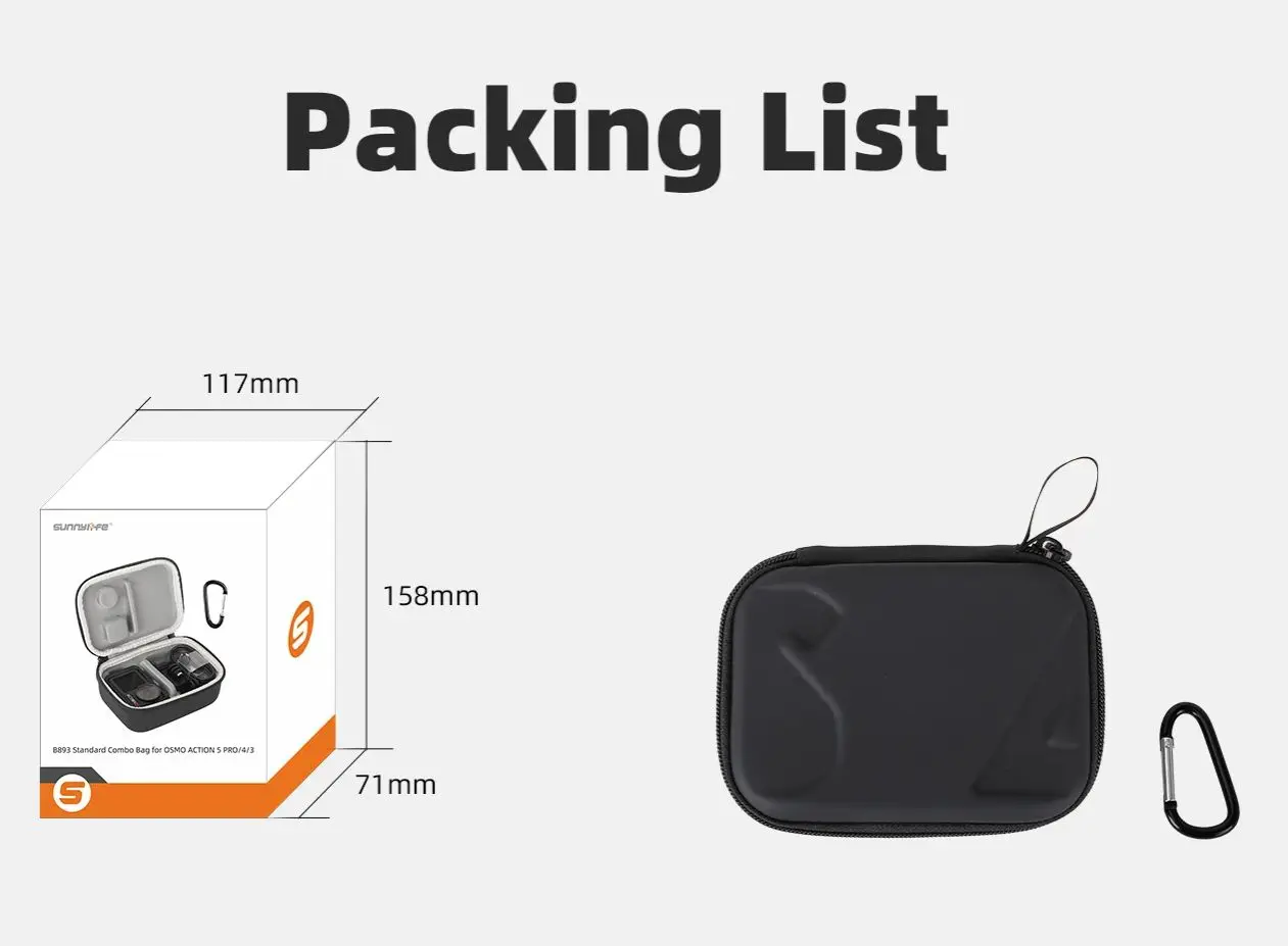 Borsa combinata portatile per DJI Osmo Action 5 Pro 4 3 Accessori per fotocamera Custodia da viaggio Borsa da trasporto standard/avventura impermeabile