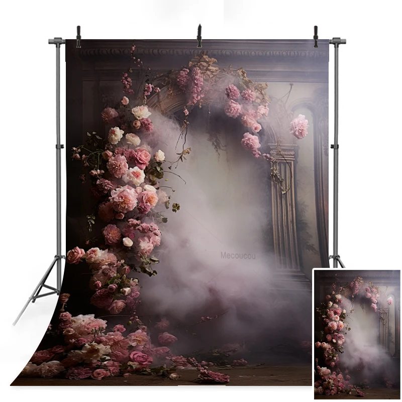 Wedding Flower Curtain Blossom Floral Wall Party Decoration Photo Backdrop Bridal Shower Baby Birthday Photography Backgrounds