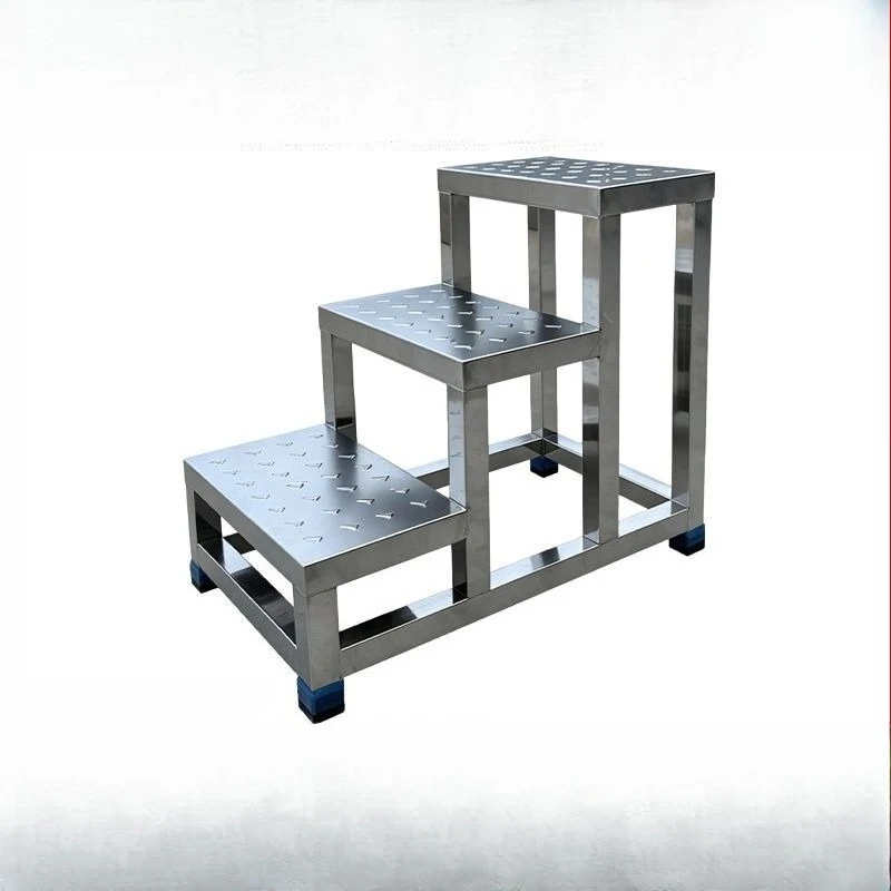 Stainless steel ladder, stainless steel anti-slip footrests for home and factory use,anti-slip stairs, anti-slip steps