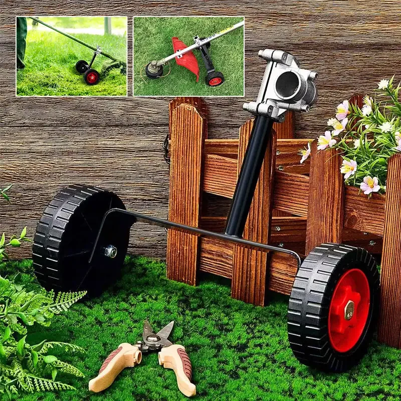 

Lawn Mower Wheel Grass Trimmer Adjustable Support Wheels Attachment Power Support Wheels For Haystacker Auxiliaries