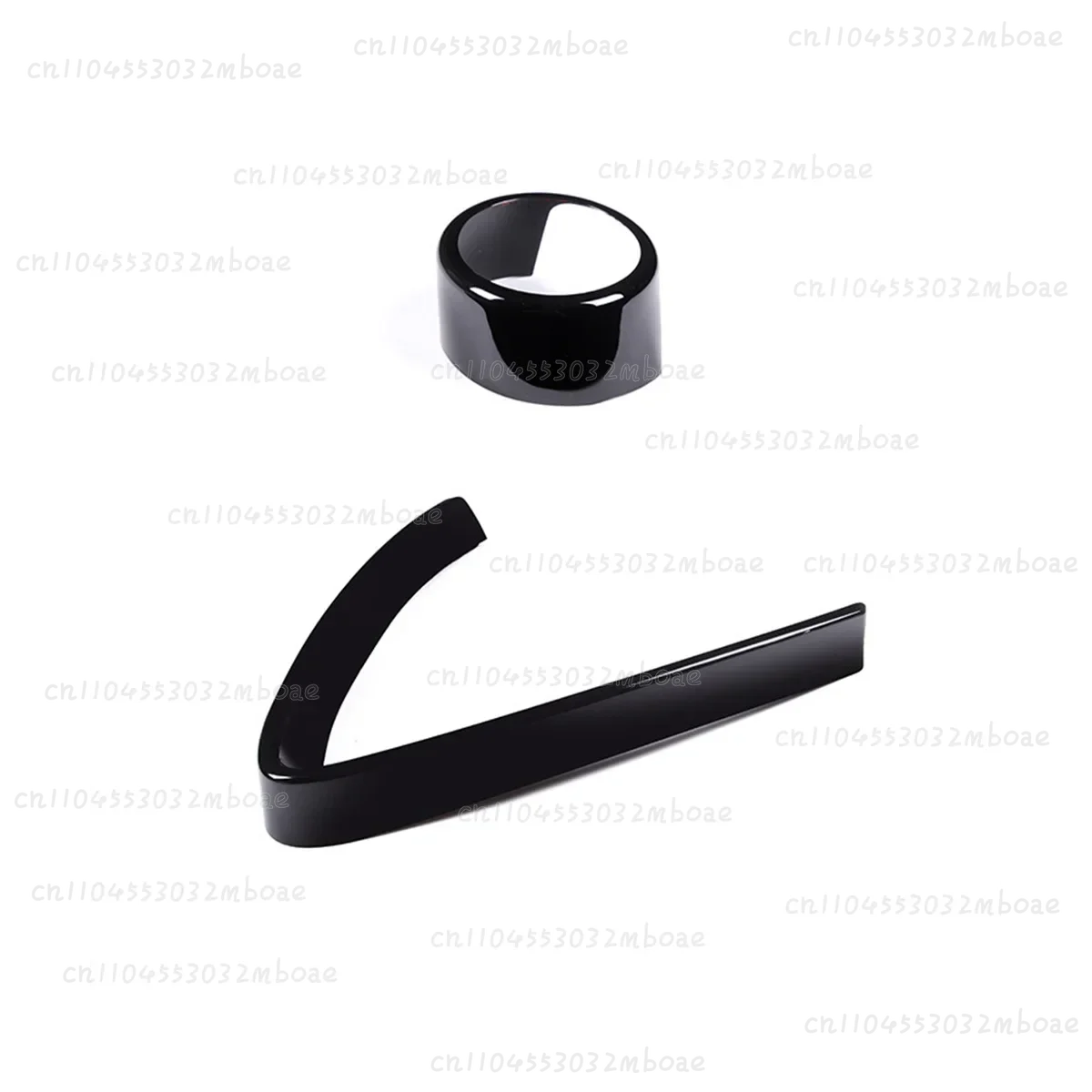 Car Front Bumper Air Grilles V Frame Decoration Trim Sticker Logo Cover Accessories for 17-20 Alfa Romeo Stelvio