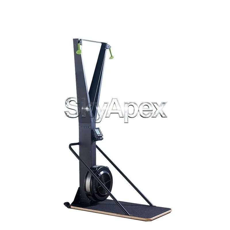 Commercial Grade Standing Ski Simulator Wind Resistance Ski Erg Trainer Gym Aerobic Machine for Full Body Cardio Training