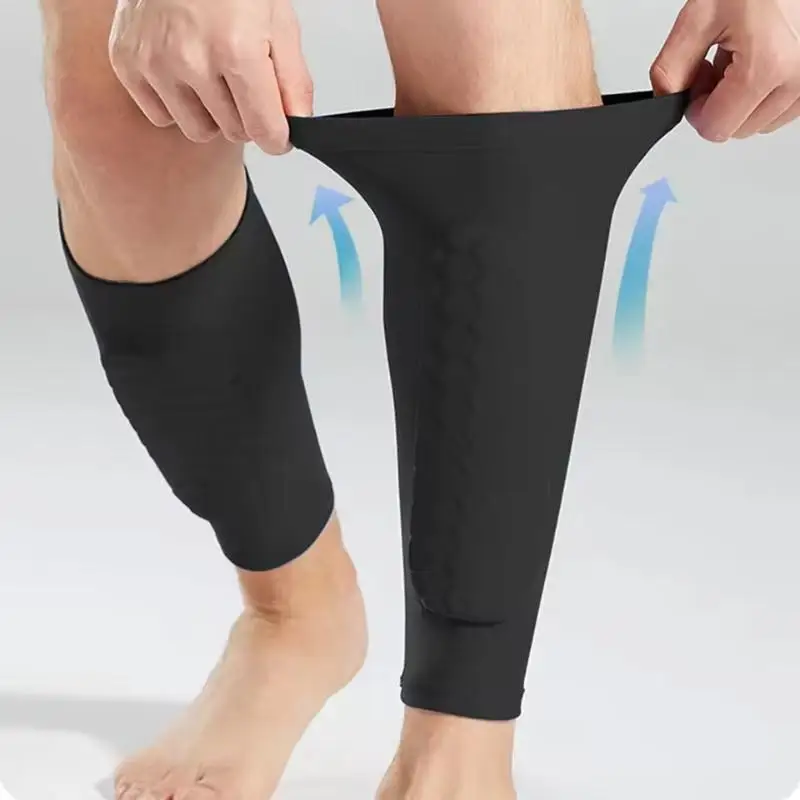 1 par de proteção de futebol tibia esqui com almofada de favo de mel esportes caneleiras bezerro manga proteção trilha correndo meias de futebol