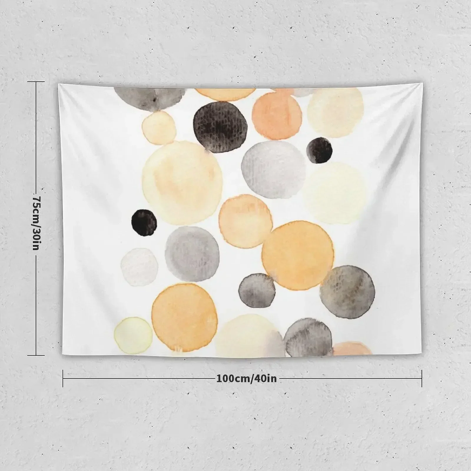 peach bubbles - minimalist decoration in apricot and gray tones Tapestry Wall Decoration Items Wall Hangings Decoration Tapestry