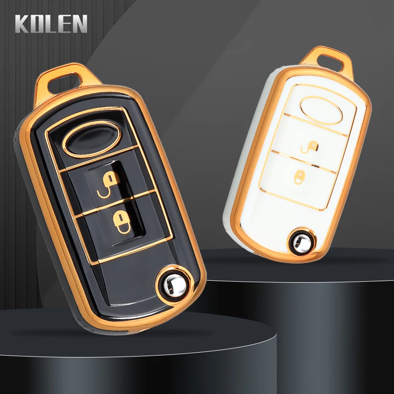 NUOVA custodia per chiave auto in TPU Shell per Land Rover Range Rover Sport LR3 Discovery 3 3 pulsanti supporto protetto Fob Bag Accessori