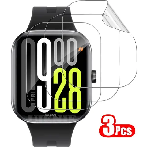 Redmi Watch 5 용 3PCS TPU 하이드로 겔 필름 풀 커버리지 보호 필름 Smartwatch Screen Protector Guard 액세서리