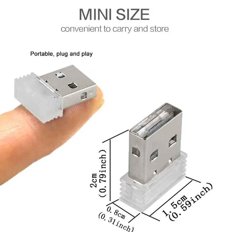 Universal Mini Atmosphere Lights Romantic USB Led Light Plug-In 5V Lamp Interior Ambient Lighting Car Accessories Home Decor