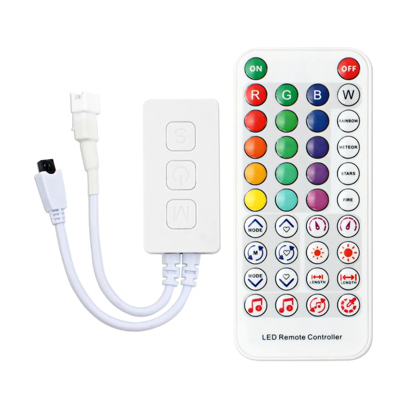 SP611E Bluetooth compatible Smart RGB Pixel Music Controller For WS2812B WS2811 Addressable Led Strip Light Tape DC5-24V